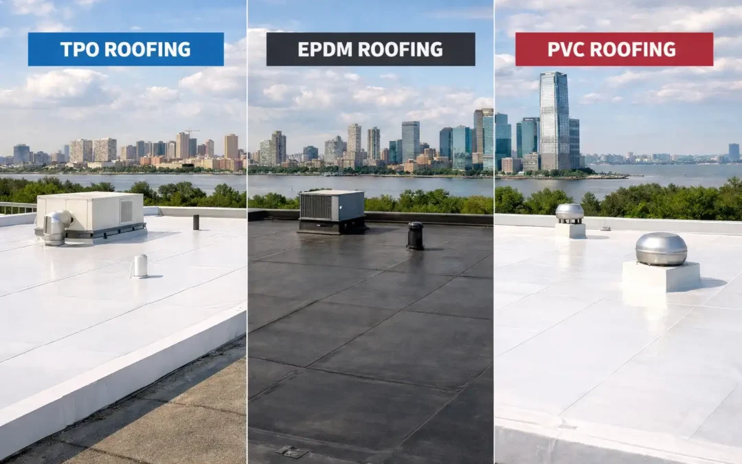 TPO vs EPDM vs PVC: Choosing the Right Commercial Roofing System for New Jersey Buildings